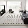 Nordic Geometric Style Carpet Light Luxury High-End Feel Living Room Sofa Mat Bedroom Anti-Slip Foot Mat Home Decoration