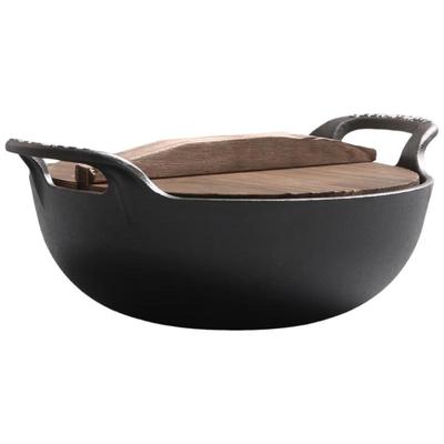 Jingbeier Cast Iron Wok & Stew Pot