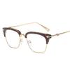 Anti-Radiation Glasses Frame Flat Glasses Tide No Degree Computer Anti-Blue Light Glasses Myopia Large Frame Retro Glasses 8705