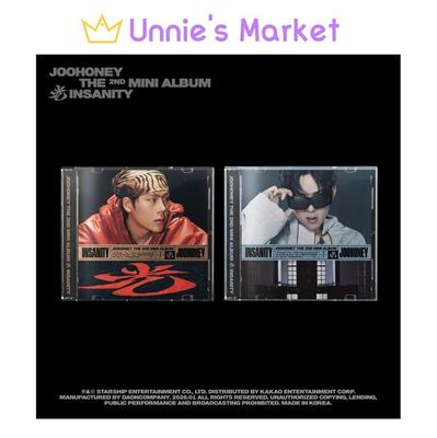JOOHONEY(MONSTA X) - INSANITY JEWEL VER. (VER.1 / VER.2) + Regalo gratuito