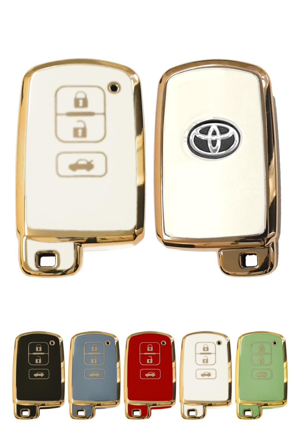 

Чехол для смарт-ключа DriveLife, Чехол для ключа Toyota, Брелок, Alphard, Vellfire 30-й серии, Voxy, Noah, Toyota (TO05) белый