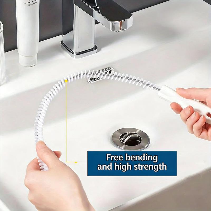 Drain Snake Hair Clog Removal Tool Handy Unclogger for Kitchen Bathroom Shower Water Pipe Easy Cleaning Solution