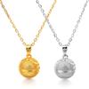 Fashion Design 3d Basketball Pendant Necklace Men Paired Decorative Jewelry Gift