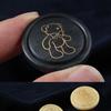 Sweater Button Top Women'S Round Coat Resin Button Cartoon Children'S Button Cardigan Jacket Cute Button High-End