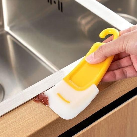 Silicone Pan Scraper Non-Stick Pot Pan Cleaning Tool for Cookware Flexible Scrapers