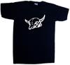 Dusty Cow Skull V-Neck T-Shirt