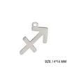 12pcs/lot Stainless Steel Zodiac Charms Horoscope Astrological Sign DIY Pendant for Necklace Bracelet Jewelry Making