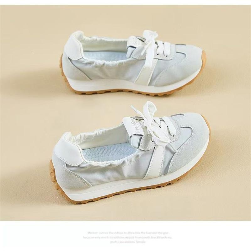 Women's Casual Shoes Summer New Style Flat Bottomed All Match Lightweight White Shoes Shallow Mouth Breathable And Comfortable Women's Shoes