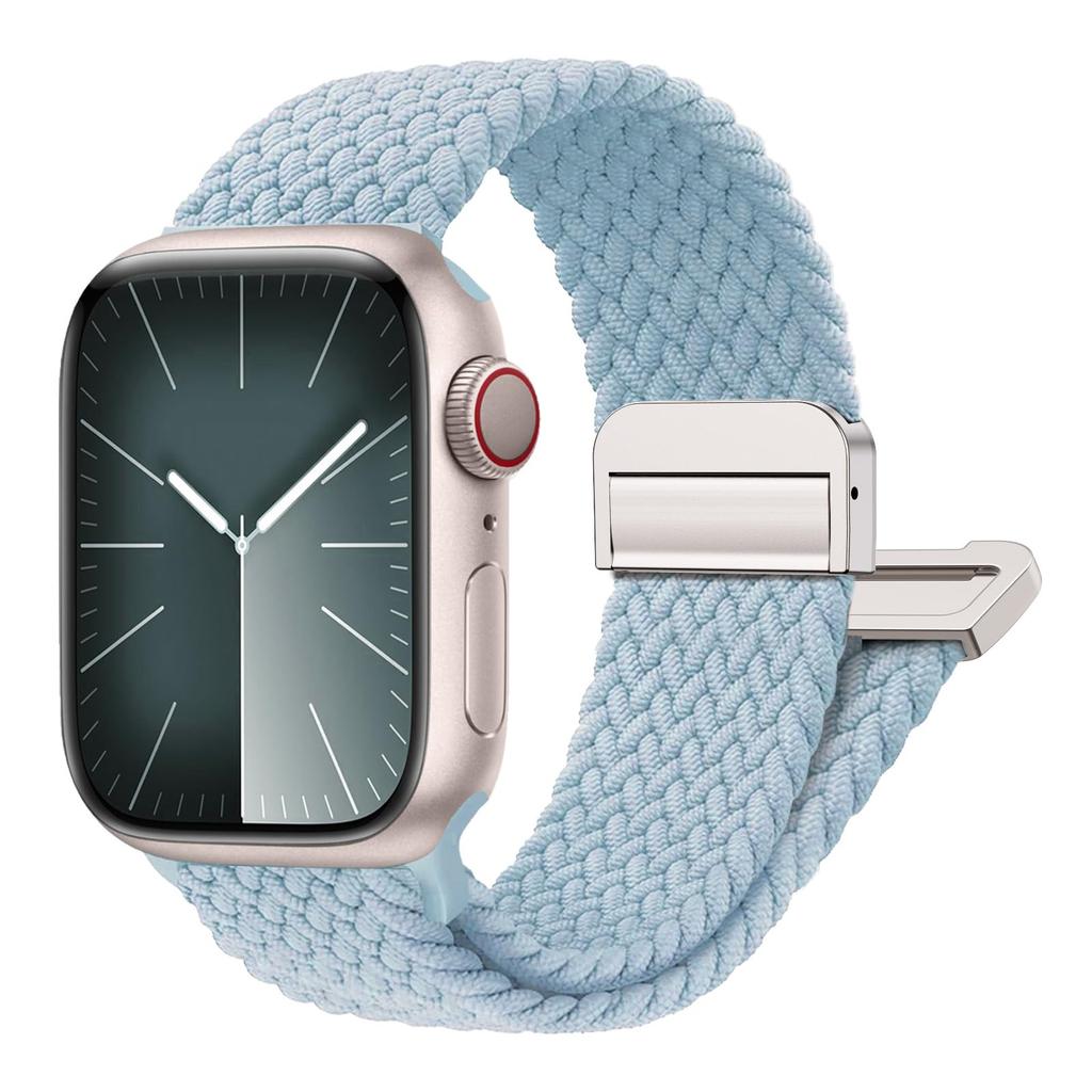 For Apple Watch Bands Ultra 3 49 44mm 40mm 45mm 46mm 41mm Black Unity Bracelet iWatch Series 10 11 Se 8 9 Magnetic Braided Strap