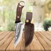Multifunctional Kitchen Knife Handmade Forged Boning Knife Meat Cutting Fruit Knives Wooden Handle Stainless Steel BBQ Knife