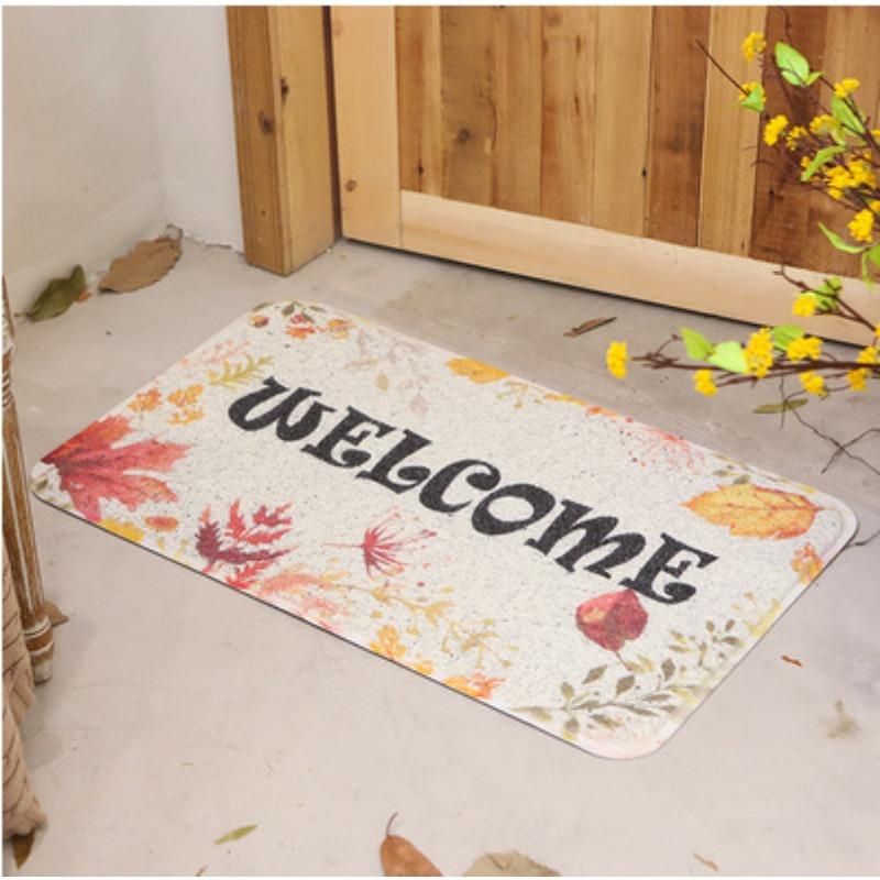 Floor Mat Wire Ring PVC Bathroom Kitchen Door Mat Durable and Stable Anti-slip Dust Removal Door Mat