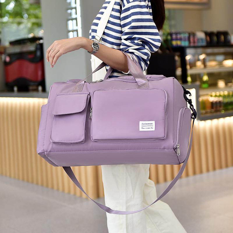 Ielgy Large-Capacity Short-Distance Travel Bag Dry Wet Separation Belt Shoe Position Sports Gym Bag Leisure Student Luggage Bag