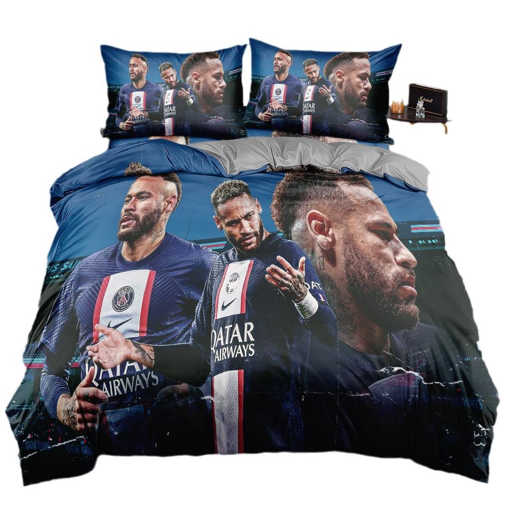World Cup Star Bedding Three-Piece Set 90-120G Abrasive Cloth 3D Digital Printing