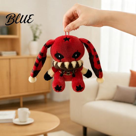 Collectibles for Fans Creepy Cute Bunny Plush Toy Soft Stuffed Animal Doll Collectible Kids Red Eye Rabbit Plushie Game Fans Halloween Huggable