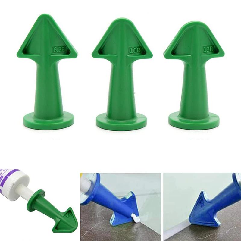 3pcs/set Joint filling nozzle applicator Silicone sealant tool Floor cleaning tile dirt scraper Glue filling tool Glue God Tool