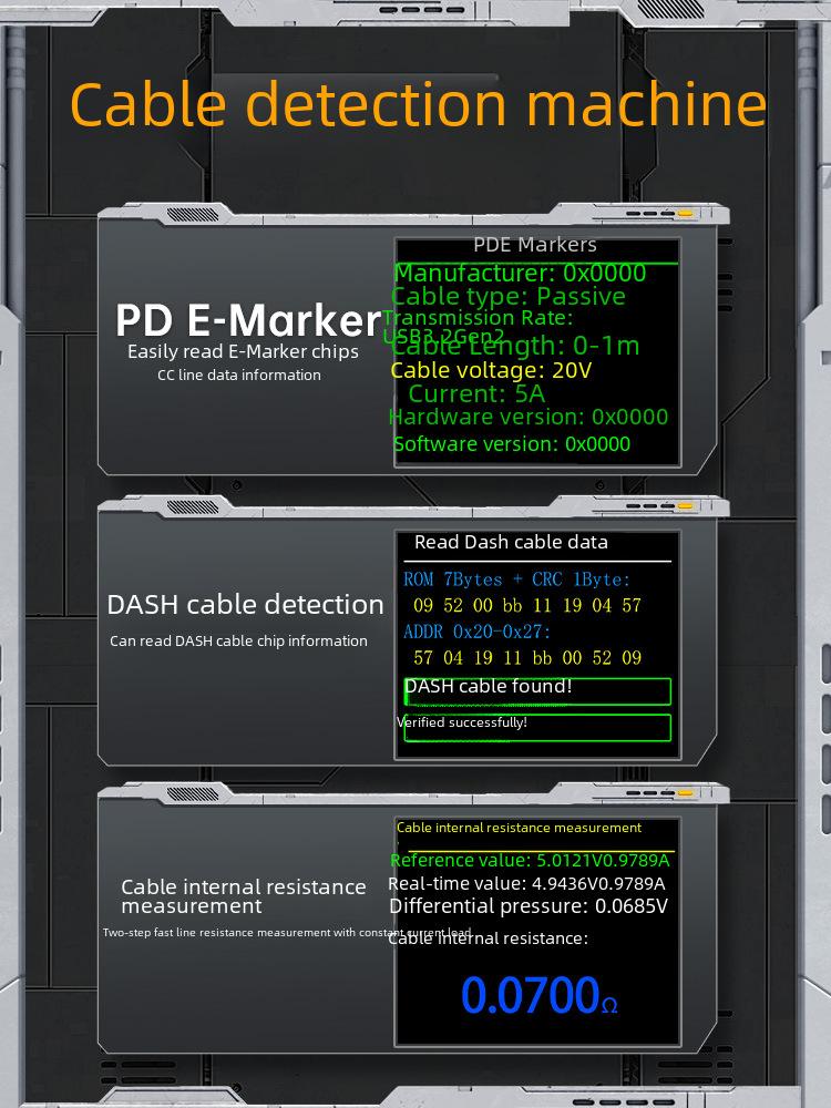 FNIRSI FNB48P USB Tester, Voltage Current Meter, Quick Charge Power Bank Tester, DC Voltmeter Ammeter