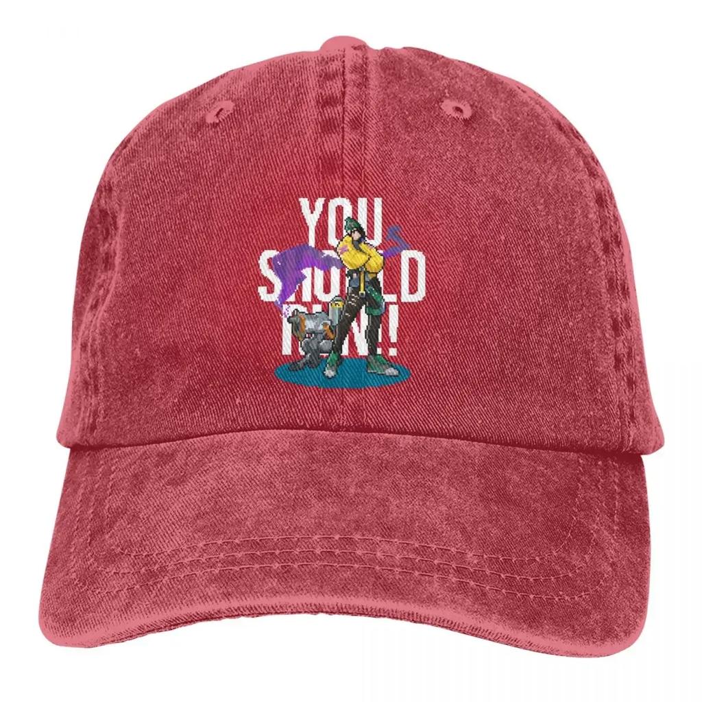 Valorant Agents Game Multicolor Hat Peaked Men Women's Cowboy Cap Killjoy Pixel Art Baseball Caps Visor Protect Hats