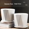 Elegant White Ceramic Flower Pot with Tray - Ideal for Ivy, Spider Plants, and Succulents