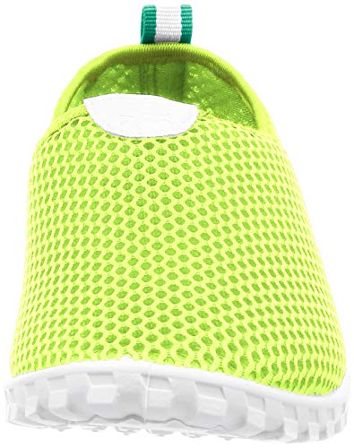 Benetton Mesh Aqua Shoes 229140, Women's, Light Green, Size L (equivalent to Japanese size L)