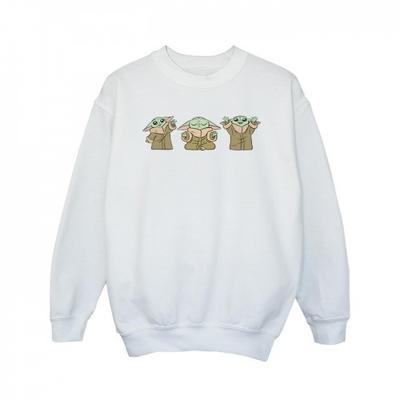 Girls The Mandalorian Grogu Poses Sweatshirt