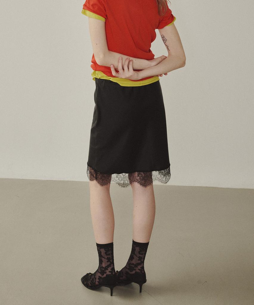 Melly And Rose Rose Lace Satin Skirt (314809)