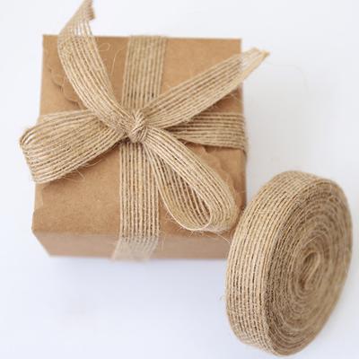 Natural Vintage Jute Burlap Ribbon For Weddings Belt Strap Floristry Party Christmas Decoration DIY Gift Packing
