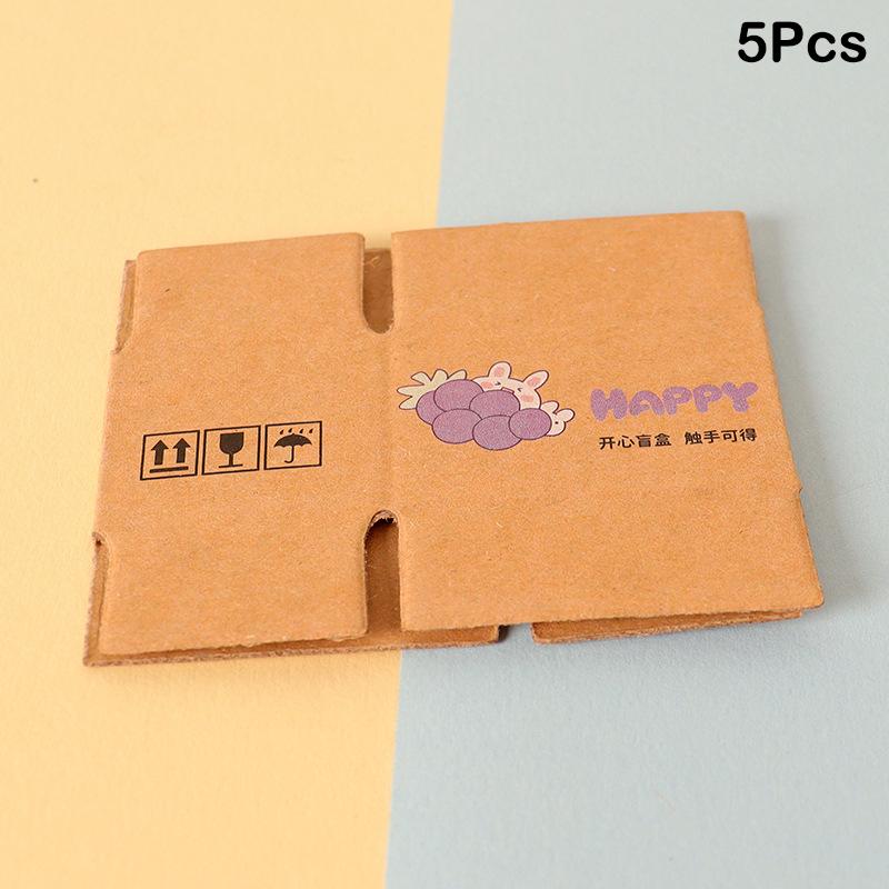 5Pcs/1Set Mini Carton Express Box Miniatura Express Box Decoração Brinquedo Boneca Casa Decoração