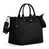 Longchamp Le Pliage Energy 32 Borsa Pieghevole a Forma di Raviolo Borsa a Tracolla in Tela Riciclata Media Borse da Donna Nero 1515HSR001