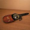 Brass Pocket Compass with Leather Case 5.08 cm Nautical Navigation Tool Handmade Gift Item