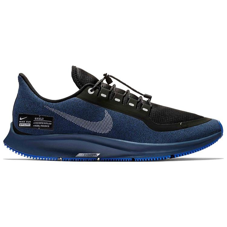 Nike Air Zoom Pegasus 35 Shield Black Blue Void Men's AA1643-003