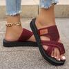 Fashion Woman Slippers 2025 Trend Flat Thong Sandals Fashionable Outdoor Beach Sandals Summer New Platform Casual Slippers Slides Women