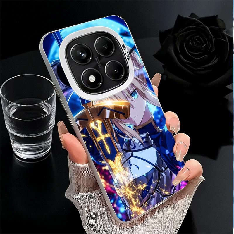 Étui de téléphone souple Fate Zero Stay Night Saber pour Xiaomi Redmi Note 13 14 15 Pro Plus 12S 12 11S 11 11T 10S 10 Housse antichoc Bac