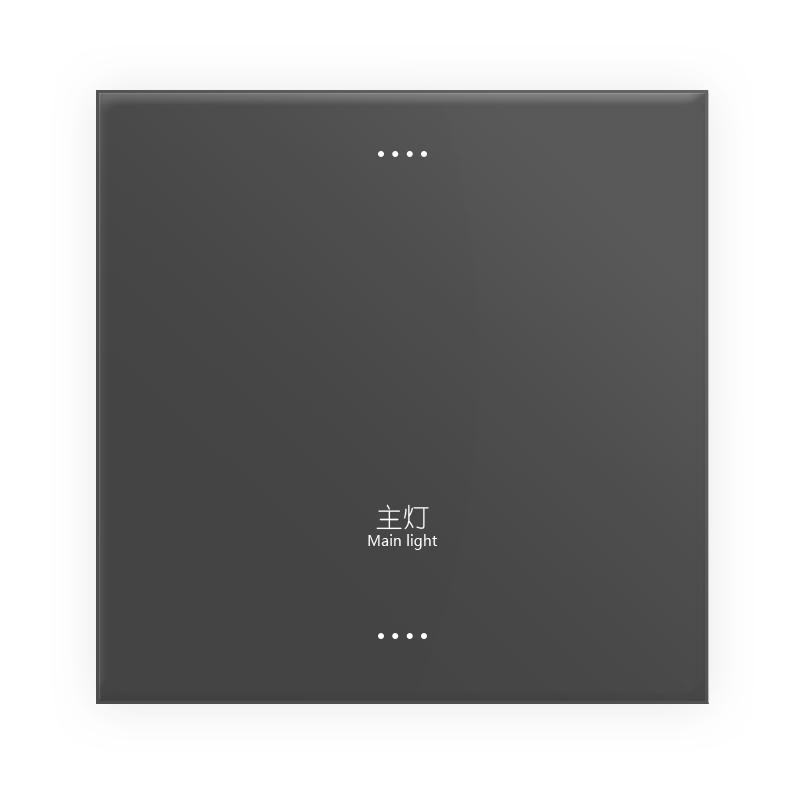 WiFi Smart 10A Tempered Glass Wall Switch Replace Regular Switch for Smart Home Lighting Voice Remote Control & Wires Compatible