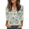 Camisas de Manga 3/4 Heley para Mujer Moda Verano Blusas Ropa para Vacaciones en la Playa