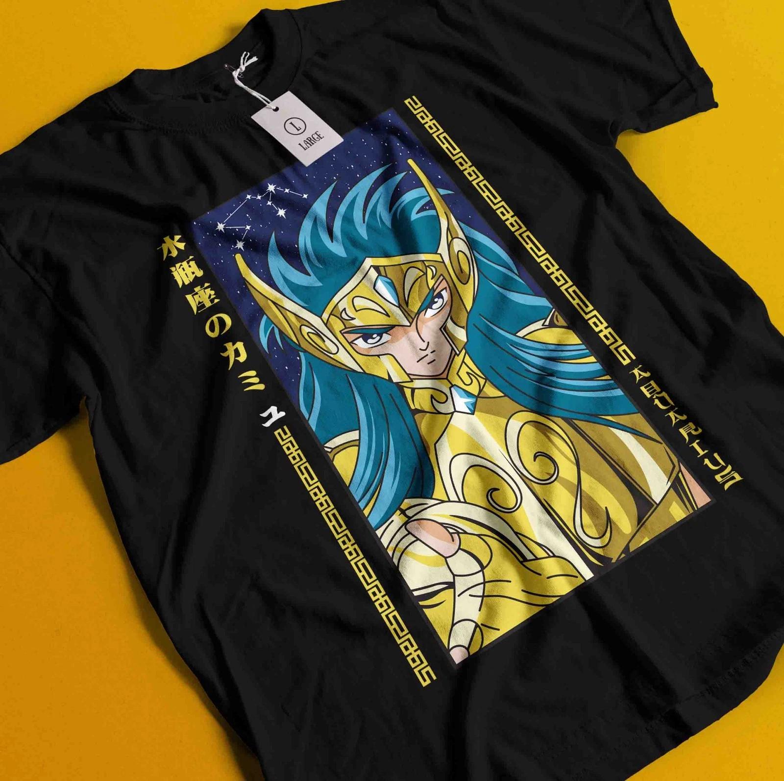 

Футболка Saint Seiya Рыцари Зодиака Хёга Аниме Манга Графическая футболка Унисекс XL