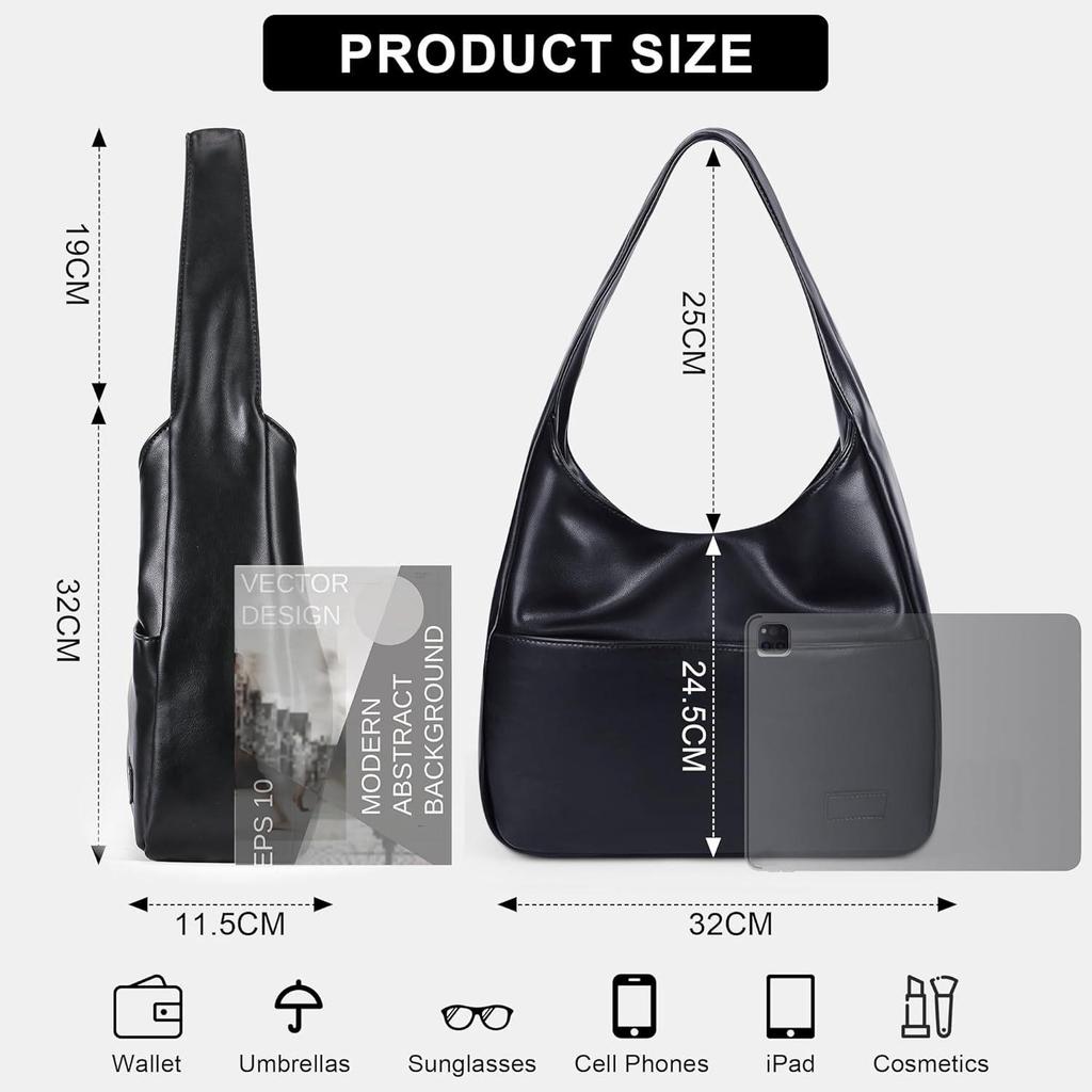 Large Capacity Soft Leather Tote - 2025 Spring/Summer Commuting & Versatile Single Shoulder Bag for College Women