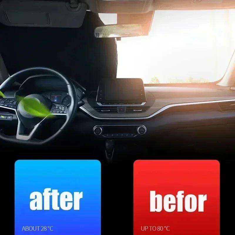 Car windshield sunshade reflective sun visor Interior products summer cooling suitable for small cars, SUVs, hatchbacks medium