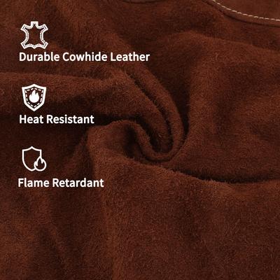 Schweißer-Schürze für Männer und Frauen Premium-Leder-Schürze zum Kochen, für Holzarbeiter, Schmiede, Zimmerleute mit Werkzeugtaschen