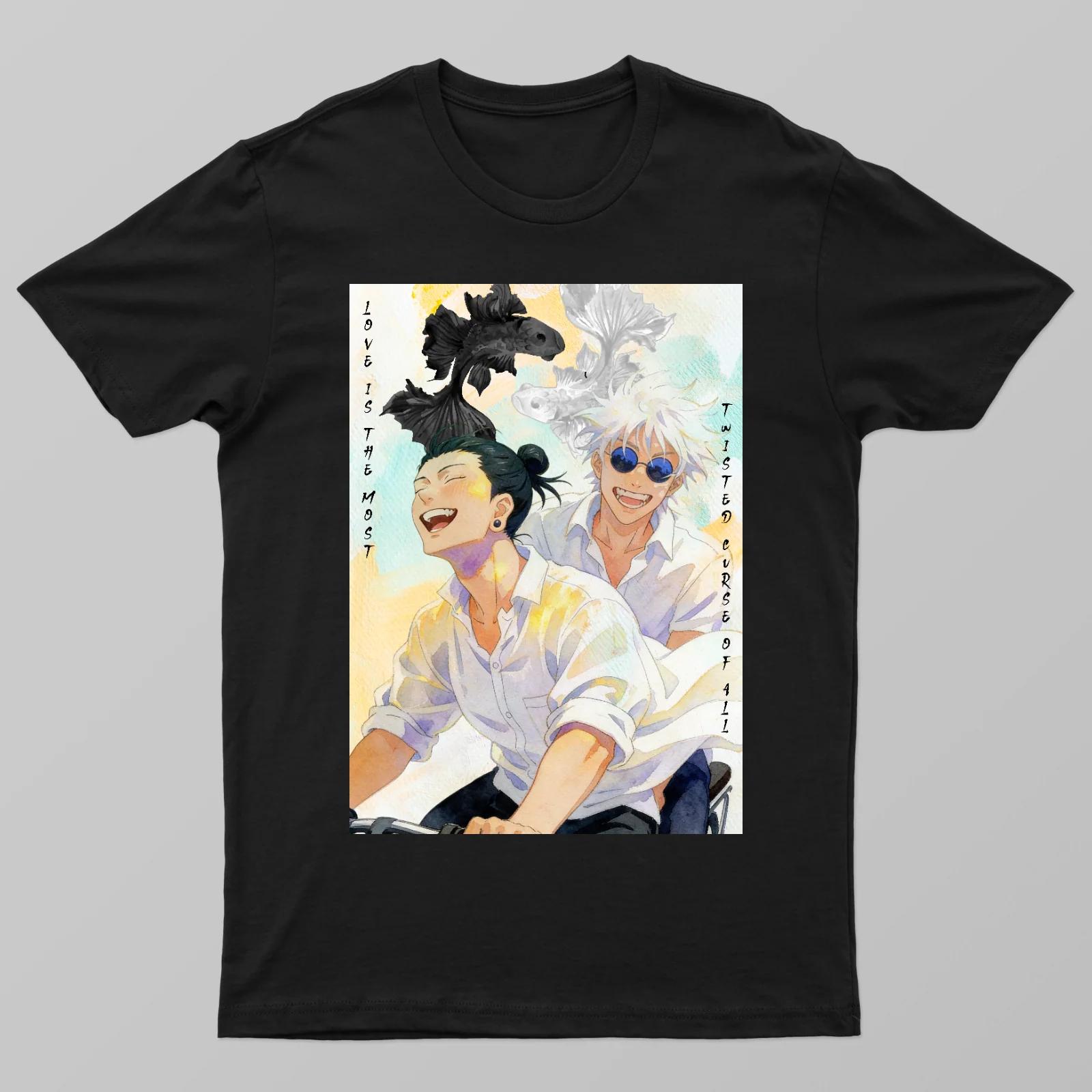 

Anime Jujutsu Kaisen Satoru Gojo Suguru Geto Graphic TShirt Cotton Shirt Unisex Y2k Unisexs Clothing 2026 Summer New T Shirt S