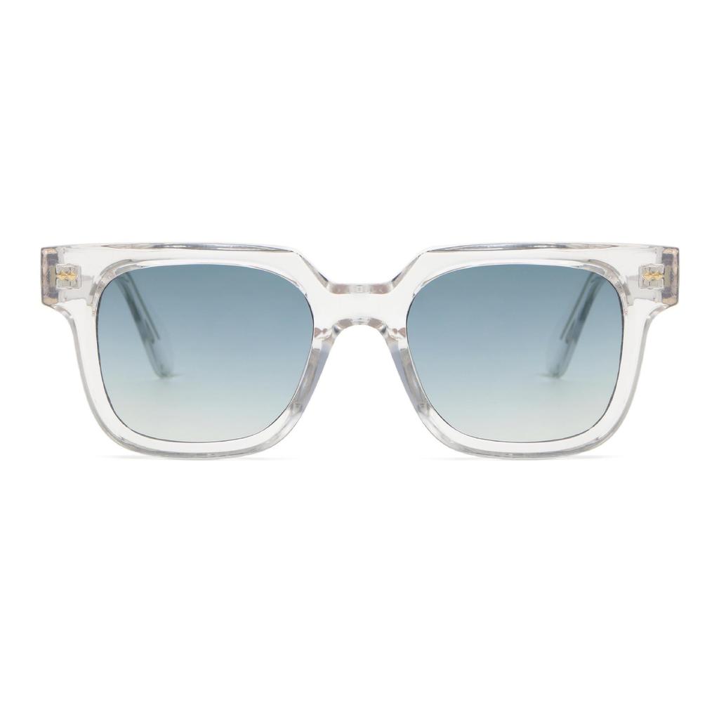 Retro Square Frame Sunglasses with Metal Hinges – Stylish European & American Design for Summer Personality