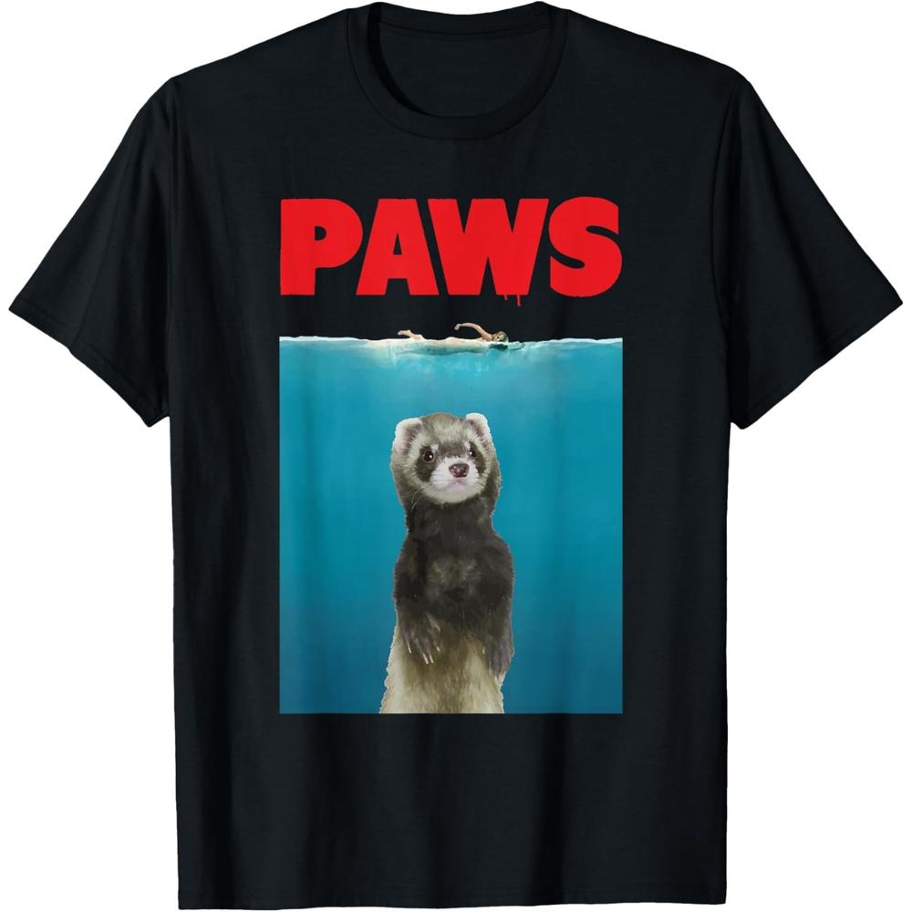 Paws Ferret Funny T Shirt Parody | Ferret Lover Gifts T Shirt 3XL чёрный