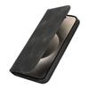 For iPhone 14 Pro Max Stand Case Magnetic Closure Skin Touch Leather Flip Phone Cover with Wallet