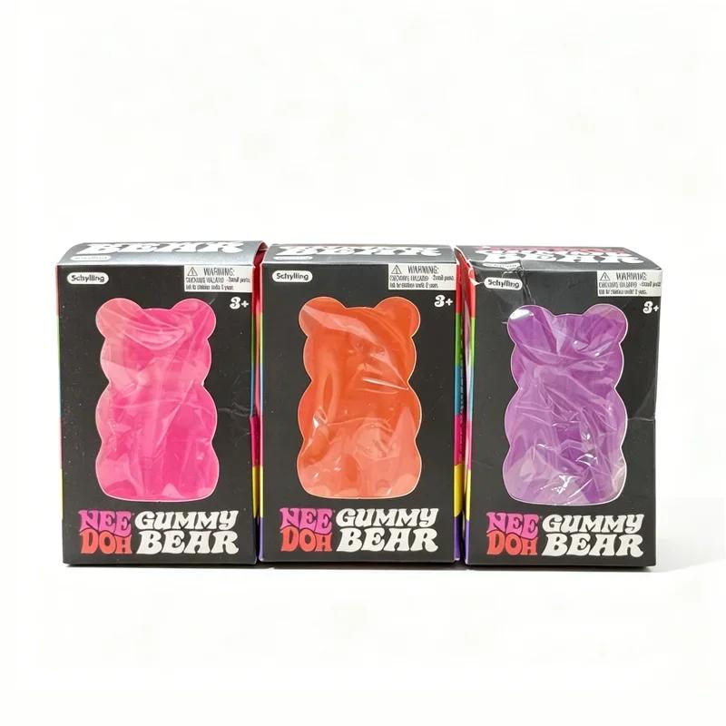 Schylling Needoh Jelly Hops Gummy Bear Squeeze Stress Relief Fidget Relax Toy Sensory Nee Doh For Adults Adhd Non-Toxic