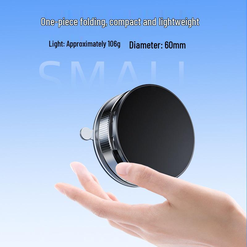 Magnetic Multi-Functional Phone Holder with Suction Cup and Three-Axis Folding for Car, Desktop, and Train Use