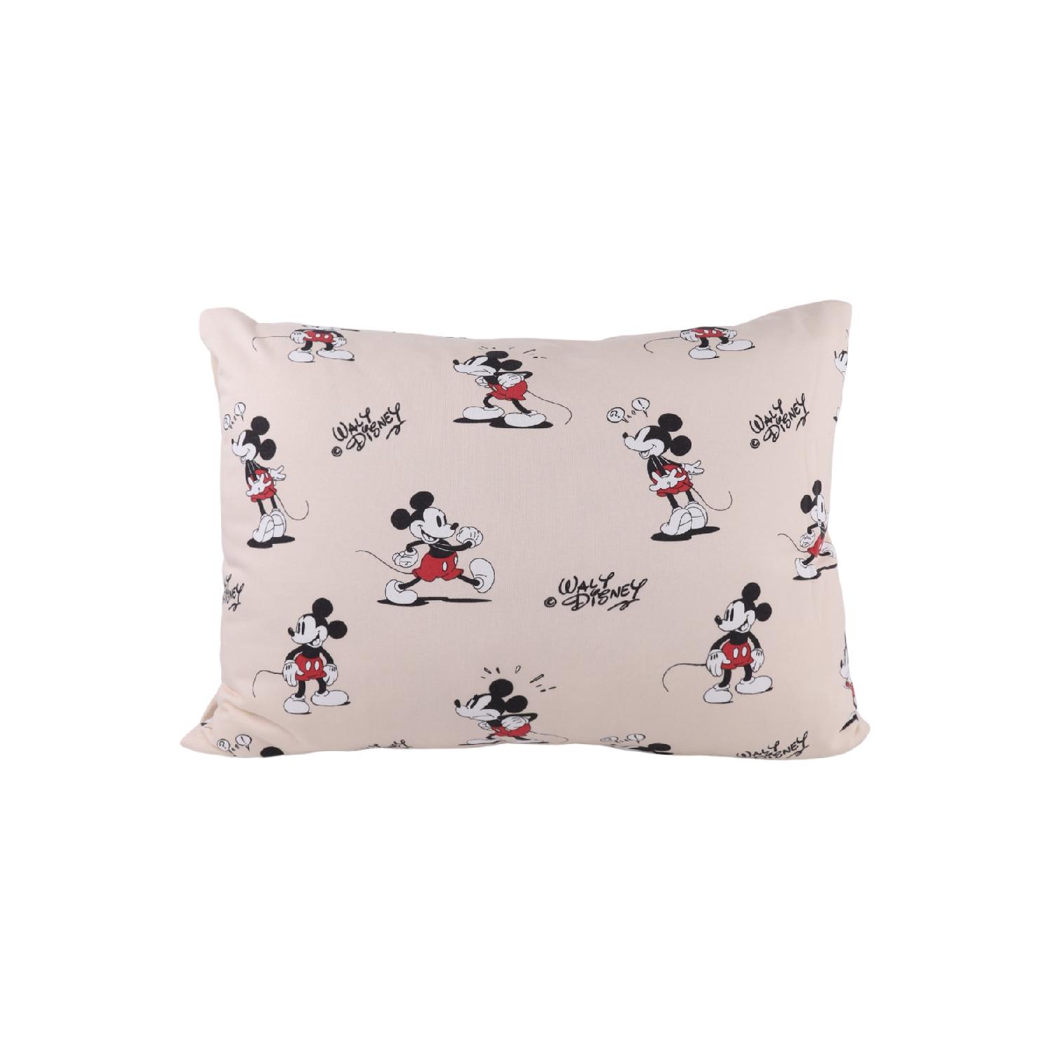 

Наволочка из чесаного хлопка с принтом Микки Мауса | на молнии | 100% хлопок