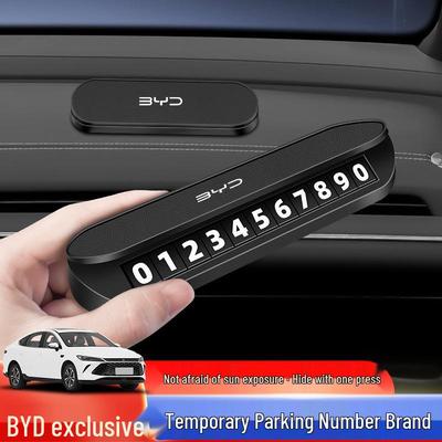 Dočasná SPZ pro BYD EV a Karta do auta s telefonním číslem