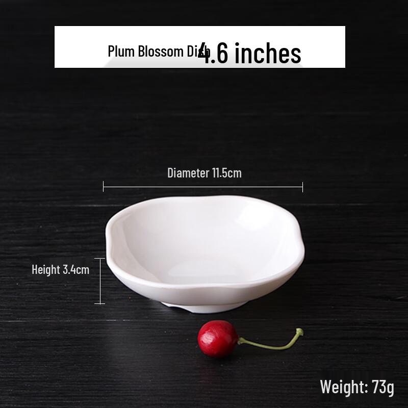Melamine Plum Blossom Sauce Dish