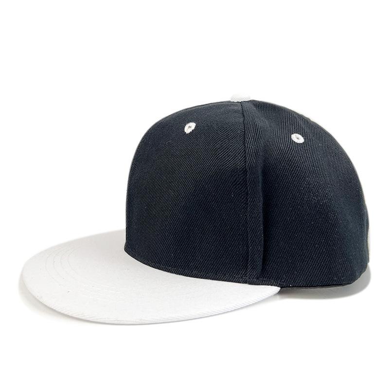 Neue flache Baseballkappe koreanische Version für Männer und Frauen Sonnenschutz Baseballkappe Streetdance Persönlichkeit Trend Hip Hop Hut M（56-58cm） black