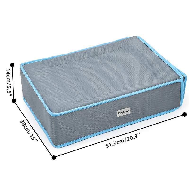 Instant Cooling Dog Bed Pet Cooling Mat Gel Dog Cooling Gel Mat Summer Breathable Pet Bed Cool Pet Products for Hot Days (Gray,U) серый