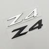 Insignia Cromada Negra ABS 3D Letras Z4 Placa de Nombre Pegatina Insignia Maletero Coche Para BMW Z4 E85 E89 Accesorios